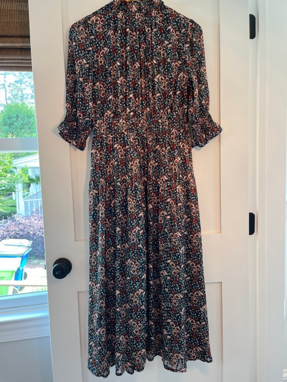 Melloday Smocked Floral Maxi Dress - Picture 3 of 4